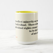 Ayn Rand citeert over de kleinste minderheid Mok (Midden)