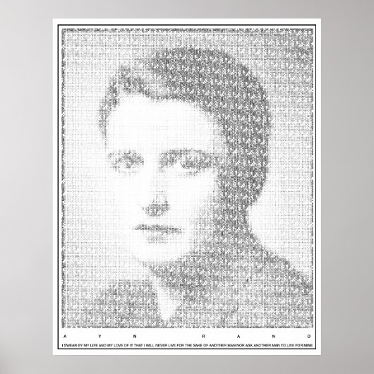 Ayn Rand Oath of the Valley Poster (Voorkant)