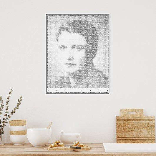 Ayn Rand Oath of the Valley Poster (Keuken)