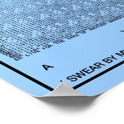 Ayn Rand Oath of the Valley Poster (Hoek)