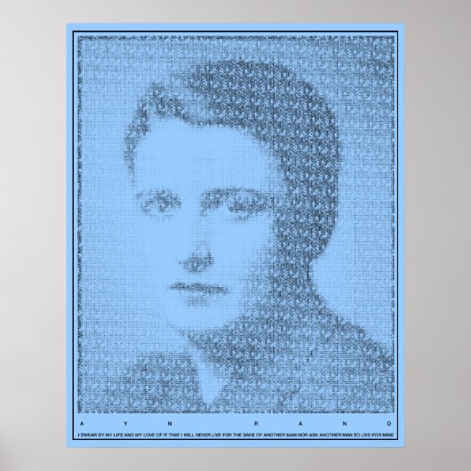 Ayn Rand Oath of the Valley Poster (Voorkant)