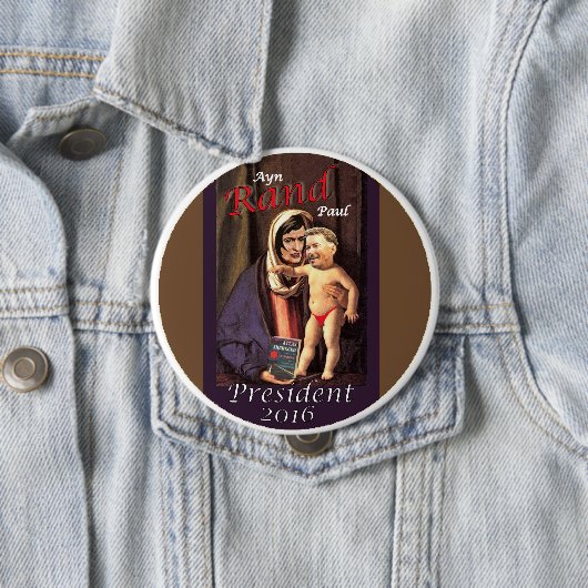 Ayn Rand Paul Ronde Button 4,0 Cm (In situ)