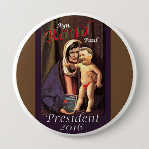 Ayn Rand Paul Ronde Button 4,0 Cm