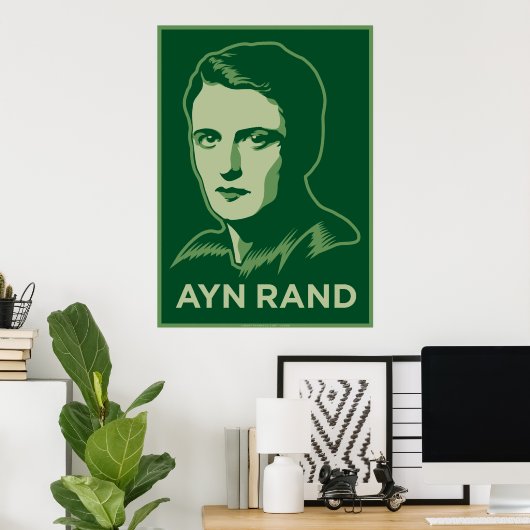 Ayn Rand Poster (Thuiskantoor)