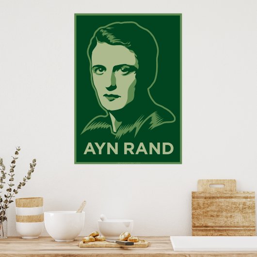 Ayn Rand Poster (Keuken)