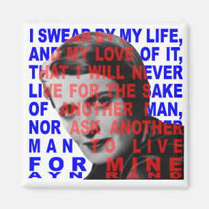 Ayn Rand Quote Magnet