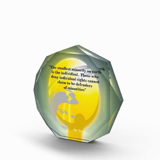 Ayn Rand Quote On The Smallest Minority Photo Bloc Fotoblokken (Rechts)