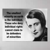 Ayn Rand Quote Poster (Voorkant)