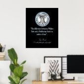 Ayn Rand Quote (Totalitarianisme) Poster (Thuiskantoor)