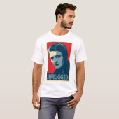 Ayn Rand: Robuust (Obama Poster Parody T-Shirt) T-shirt (Voorkant volledig)
