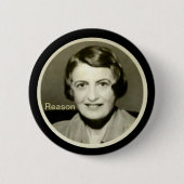 Ayn Rand Ronde Button 5,7 Cm (Voorkant)