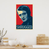Ayn Rand - Shrugged: OHP Poster (Keuken)