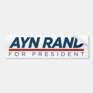 Ayn Rand voor President Bumpersticker