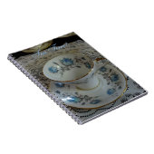 Aynsley Blue Roos Tea Cup Notitieboek (Rechterzijde)