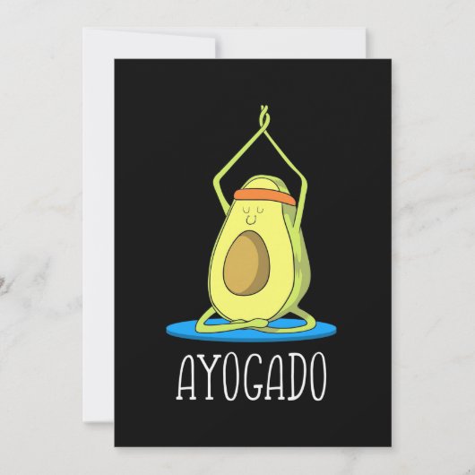 Ayogado Avocado Yoga Lover Save The Date (Voorkant)