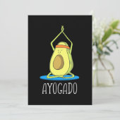 Ayogado Avocado Yoga Lover Save The Date (Staand voorkant)