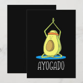 Ayogado Avocado Yoga Lover Save The Date (Voorkant / Achterkant)