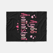 Ayóó Ánííníshní - I Love You In Navajo With Cute N Fleece Deken (Voorkant (Horizontaal))