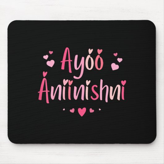 Ayóó Ánííníshní - I Love You In Navajo With Cute N Muismat (Voorkant)
