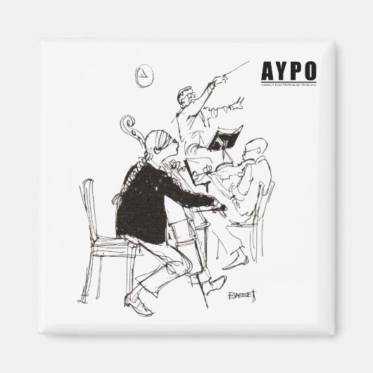 AYPO 25-26 Seizoen Beperkte Cartoon Magnet (Voorkant)
