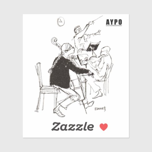 AYPO 25-26 Seizoen Beperkte Cartoon Sticker (Vel)