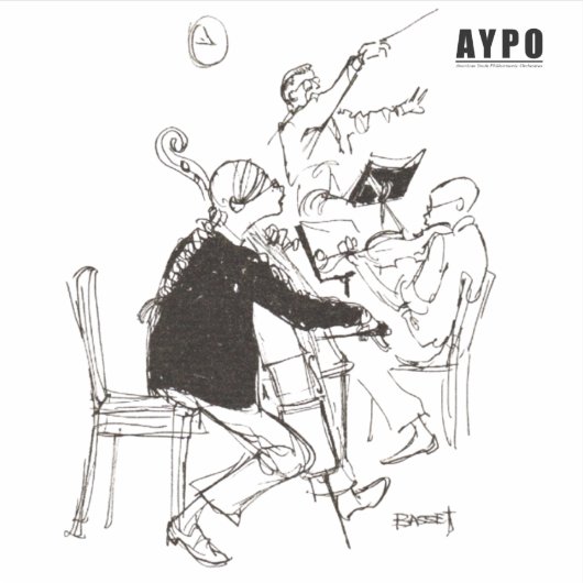 AYPO 25-26 Seizoen Beperkte Cartoon Sticker (Voorkant)