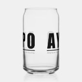AYPO kan glas 16oz (Rechts)