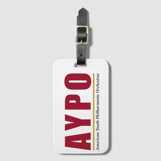 AYPO-Label (rood) Bagagelabel (Voorkant (verticaal))