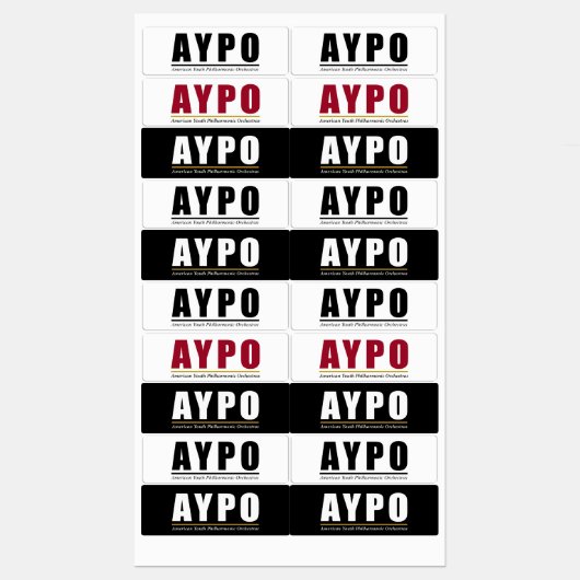 AYPO Multiple Logo Labels (Vel)
