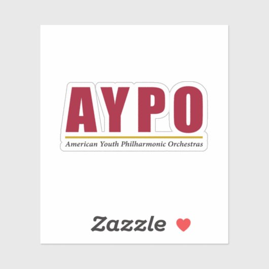 AYPO Rode Logo Sticker (Vel)