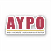 AYPO Rode Logo Sticker (Voorkant)
