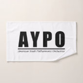AYPO Witte Handdoek Grote Logo (Handdoek)