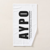 AYPO Witte Handdoek Grote Logo (Handdoek)