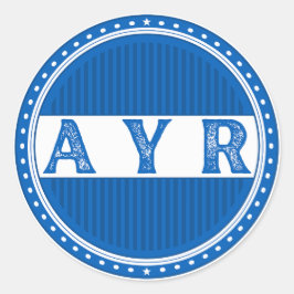 Ayr City Pride Embleem – Schotse identiteit Ronde Sticker