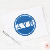 Ayr City Pride Embleem – Schotse identiteit Ronde Sticker (Envelop)