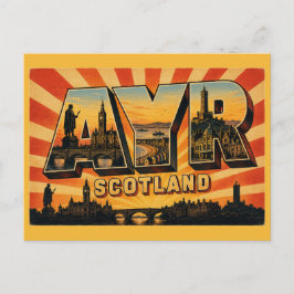 Ayr Schotland Burns-standbeeld Briefkaart