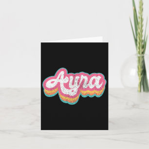 Ayra voornaam meisje vintage 70s 80s gepersonalise kaart