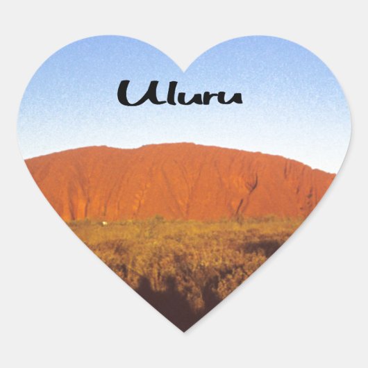 Ayres Rock Hart Sticker (Voorkant)