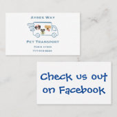 Ayres Way Pet Transport Visitekaartje (Voorkant / Achterkant)