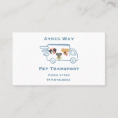 Ayres Way Pet Transport Visitekaartje (Voorkant)