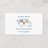 Ayres Way Pet Transport Visitekaartje (Voorkant)