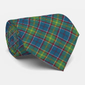 Ayrshire District Tartan Blue en Green Pset Stropdas (Opgerold)