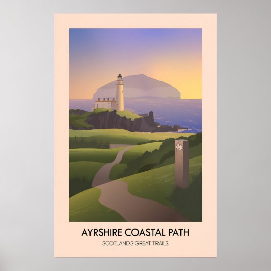 Ayrshire Kustpad Scotland's Great Trails Poster (Voorkant)