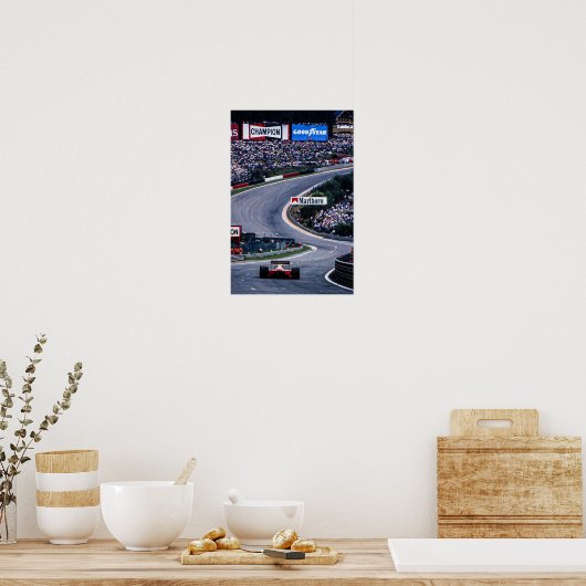 Ayrton Belgium Racing Poster (Keuken)