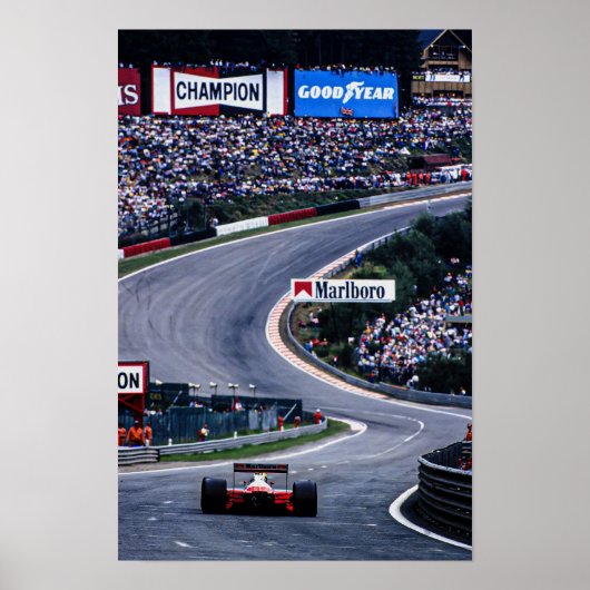Ayrton Belgium Racing Poster (Voorkant)