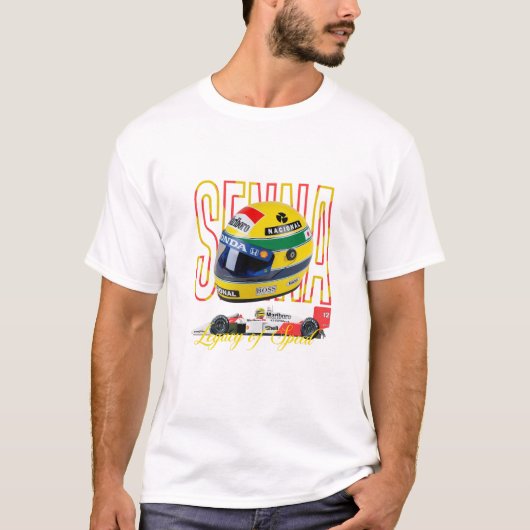 Ayrton Senna Fan Formule 1 T-shirt (Voorkant)