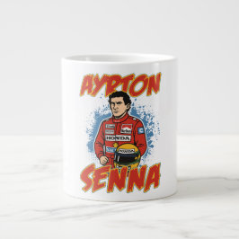 Ayrton Senna Formula Grote Koffiekop