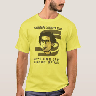 Ayrton Senna is niet gestorven, hij is een ronde v T-shirt