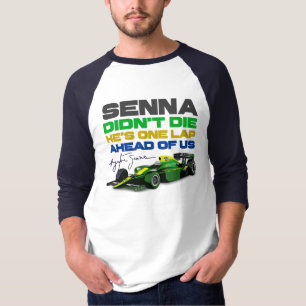 Ayrton Senna is niet gestorven, hij is een ronde v T-shirt