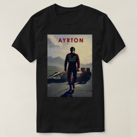 Ayrton Senna Maclaren MP4 68 Legends T-shirt (Design voorkant)